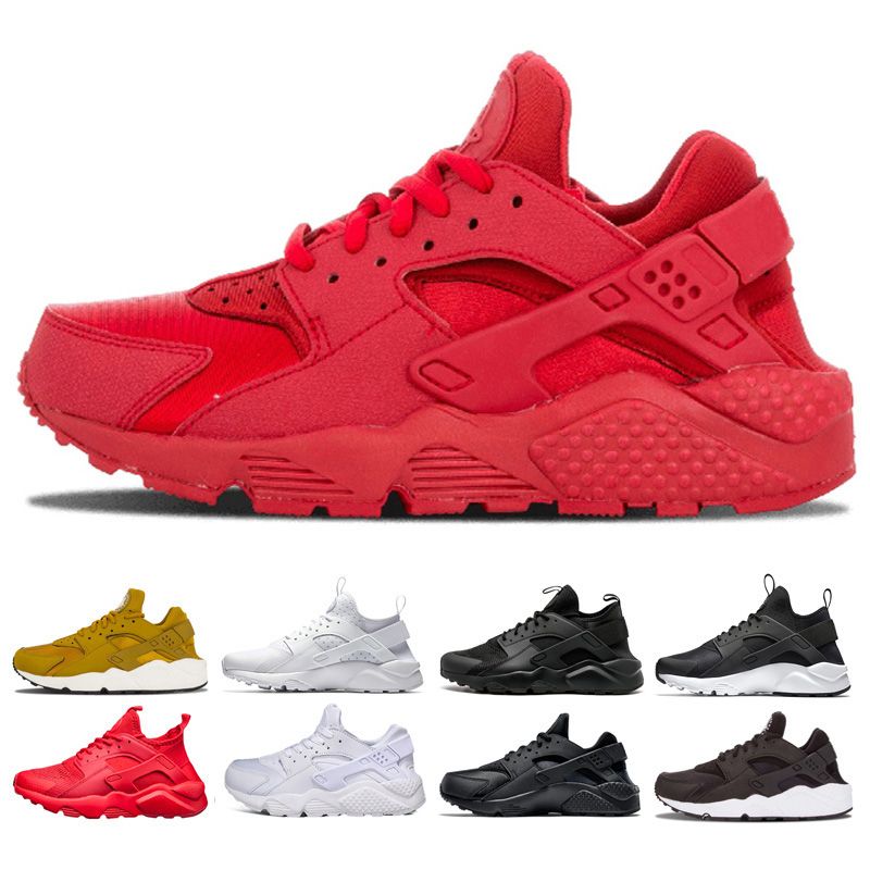 nike huarache negro con rojo