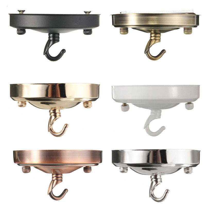 2019 105mm Diameter Retro Lamp Base Hook Vintage Antique Ceiling Rose Hook Plate Holder Light Bulb Fitting Chandelier Lamp Accessory From Rdshayuan