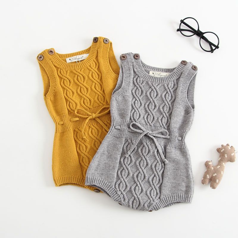 grey baby romper