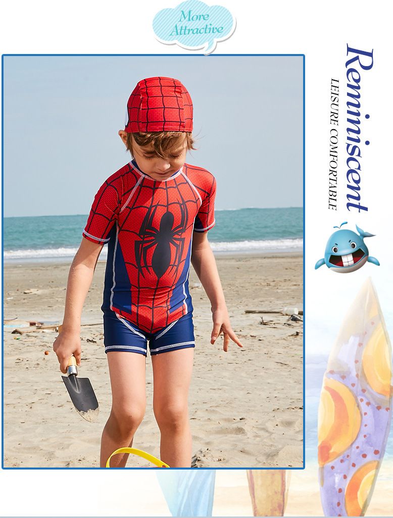 Spiderman Bambino Costume da Bagno