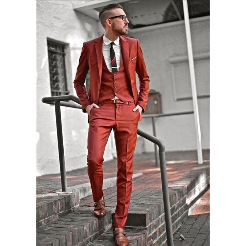 Acquistare Arancione Uomo Abito Da Sposa Slim Fit Blazer 3 Pezzi Tuxedo  Prom Party Suit Personalizzato Abiti Da Uomo Smoking Matrimonio Giacca +  Mutanda + Gilet + Cravatta Economico | Consegna Veloce E Qualità | DHgate  Italy