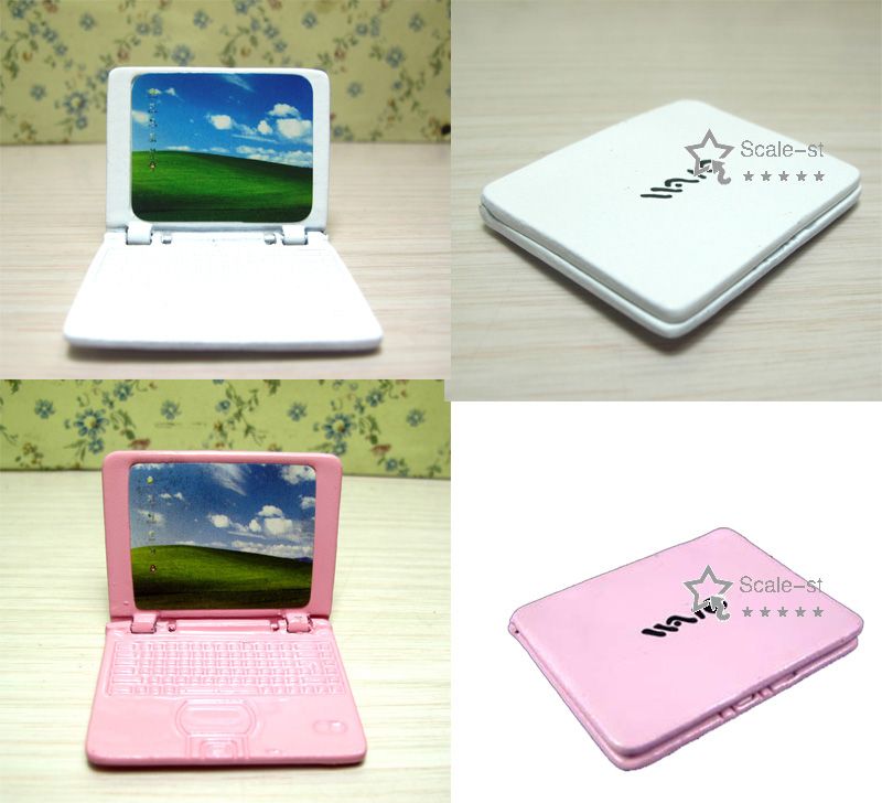 1:12 Miniatur Laptop Computer Modell Puppenhaus Dekor Spielzeug