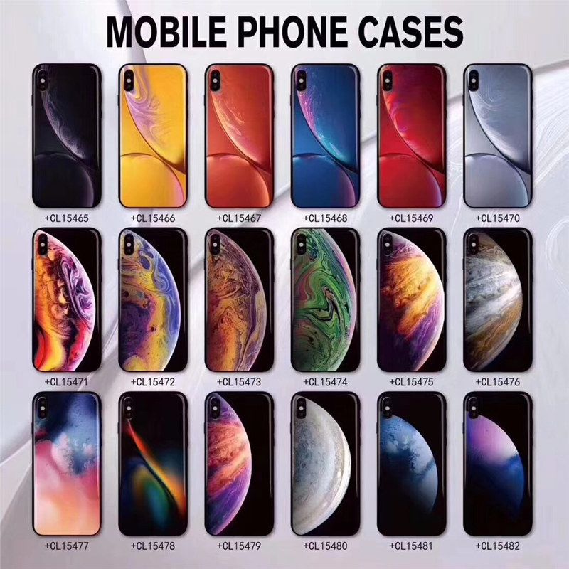 Tempered Glass Phone Case For iPhone XS Max XR XS Luxury 3D wallpaper For  iPhone X 10 XR Silicone Cover
