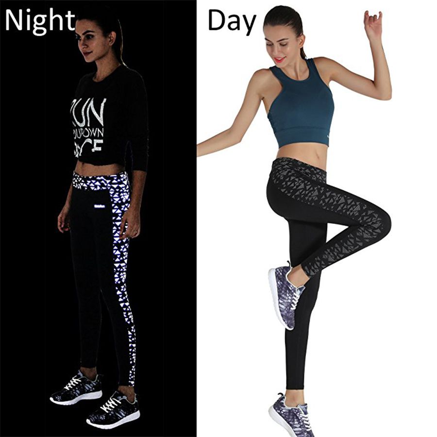 reflective running tights womens