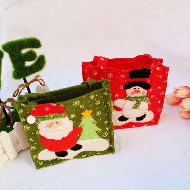 christmas canvas gift bolsas