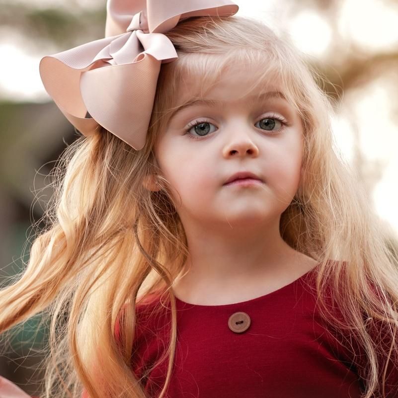 8 Inch Kids Girls Children Toddle Large Big Hair Bows Grosgrain