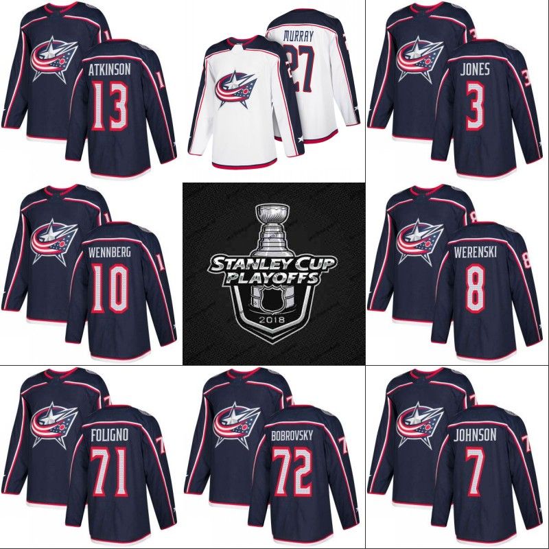 jack johnson columbus blue jackets jersey
