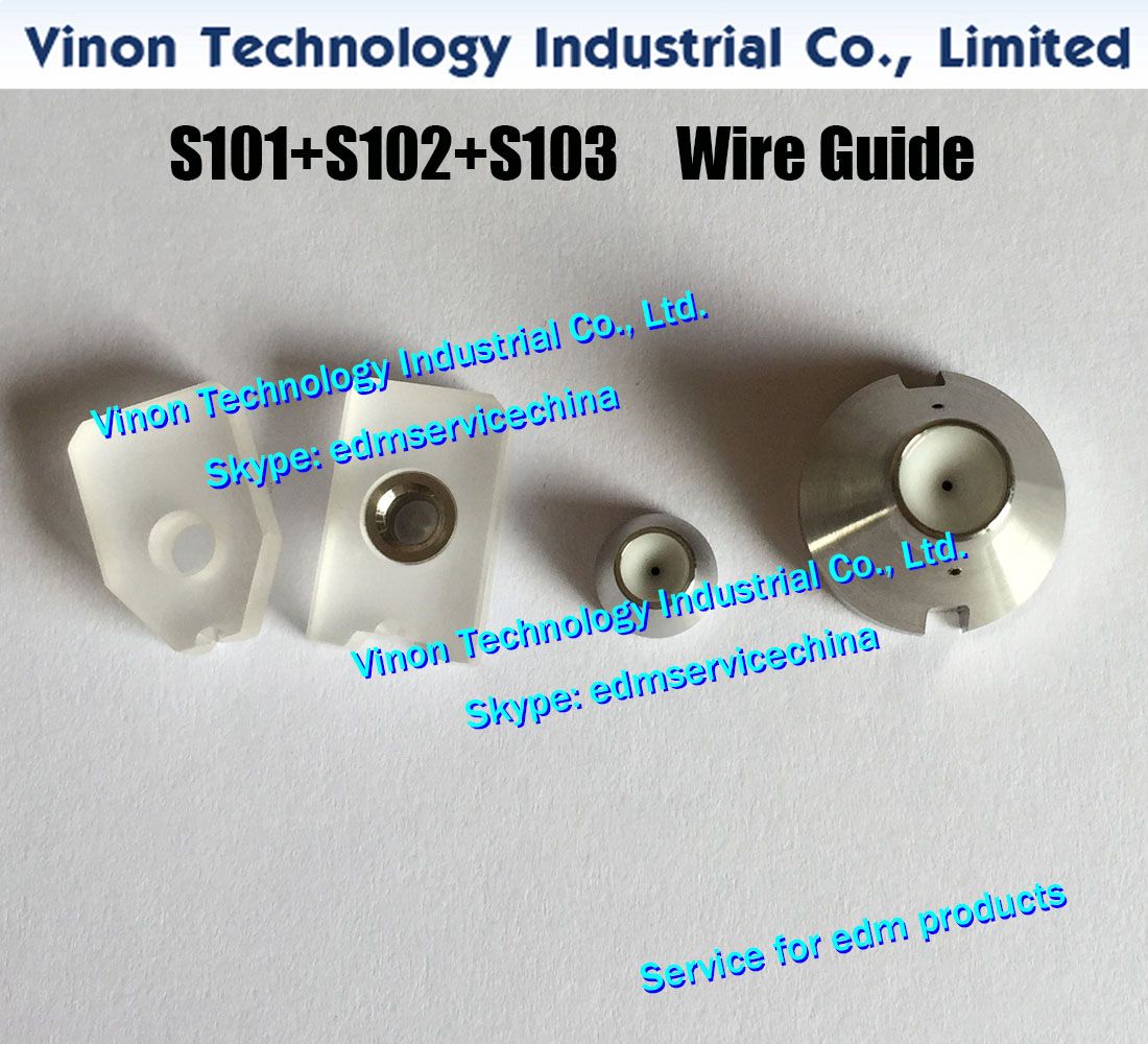 2020 Ø0.27MM S101+S102+S103 Edm Wire Guide Set=3080061 Sapphire Split