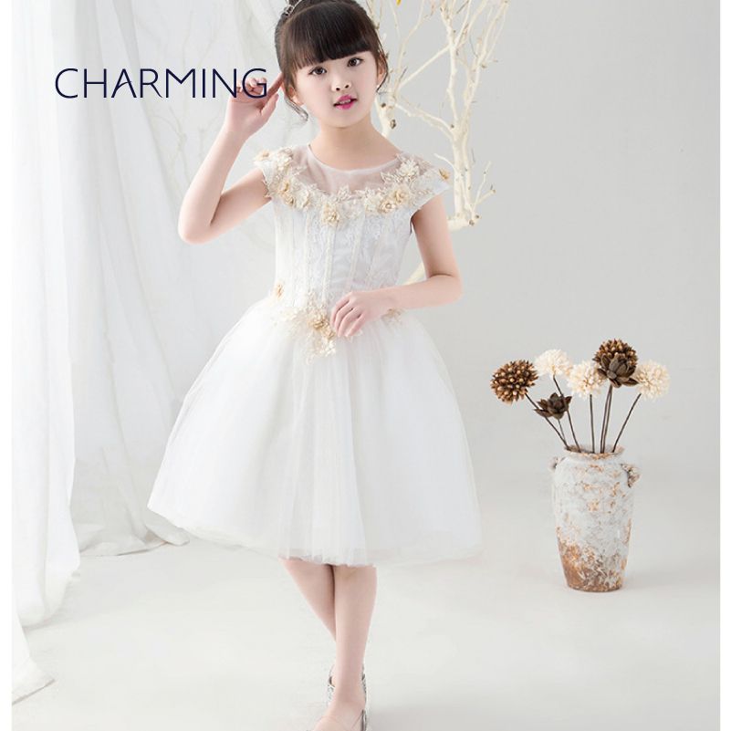 white sundress with flowers