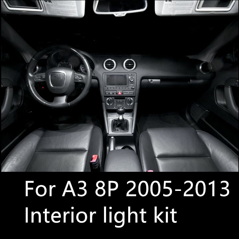 calcium vod Horizontaal Shinman Error Free Car LED Interior Light Kit Package For AUDI A3 8P  Accessories 2005 2013 Interior Light From Mollss Store | DHgate.Com