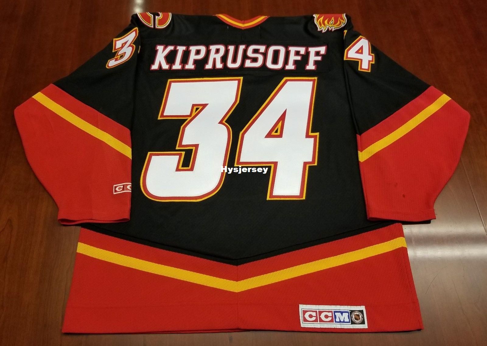 calgary flames black horse jersey