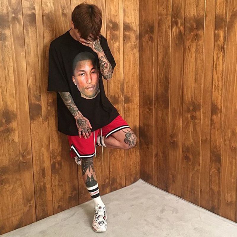 Mens Mesh Shorts FOG Justin Bieber 