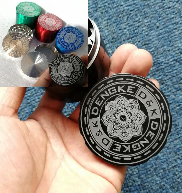 grinder with mandala design: mix colors