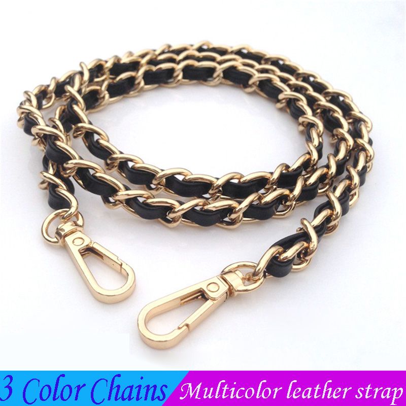 Compra Bolsa De Correas De Hombro Cadena De Correa De Cuero Usable  Multicolor Personalizar Accesorios De Cadena De Moda Portátil De Metal Para  Bolsos De Noche Y Bolso Barato | Entrega Rápida