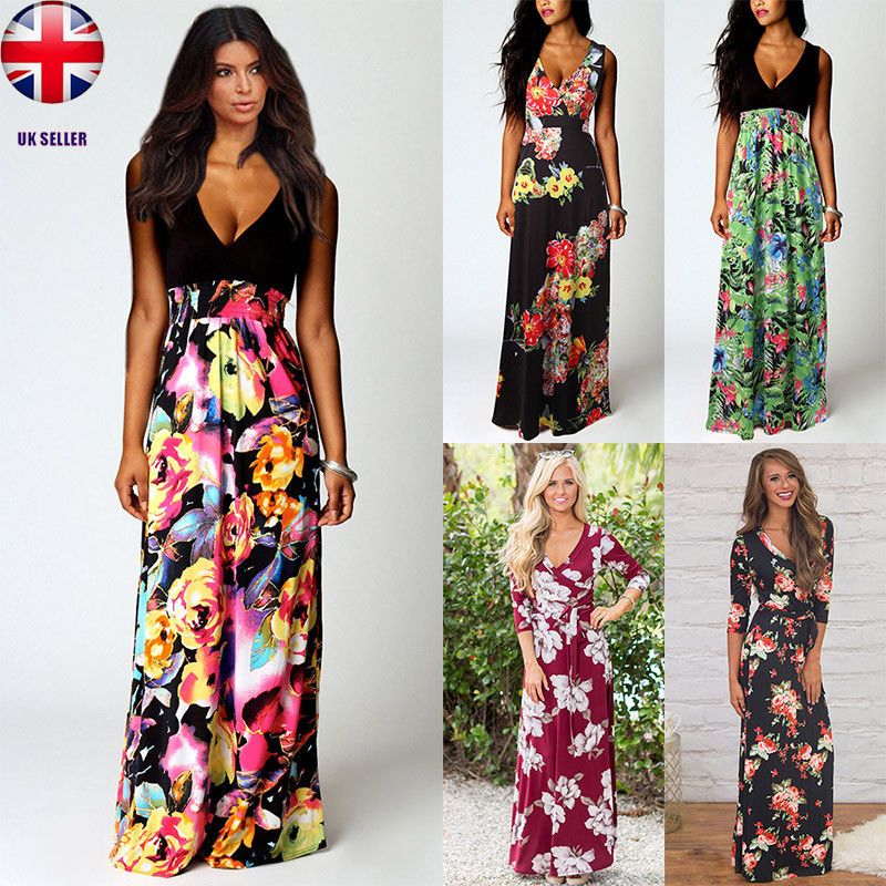 long floral dresses uk