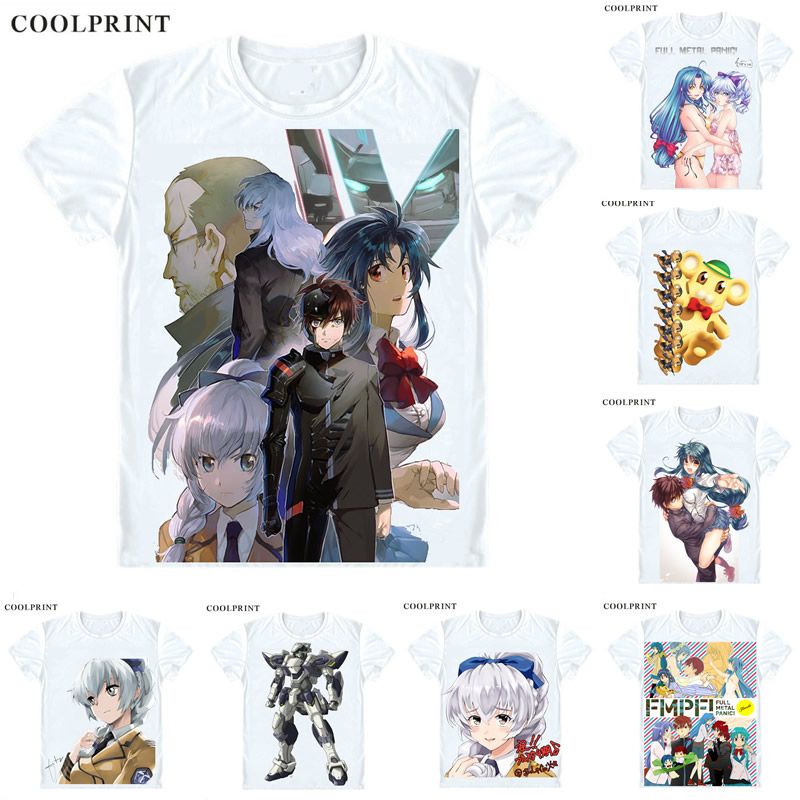 COOLPRINT Invisible Victory Full Metal Panic IV T Shirts Short Sleeve Shirts Furumetarupanikku Sousuke Sagara Sagarasousuke Cosplay Shirt T Shirt COOLPRINT Invisible Victory Full Metal Panic IV T Shirts Short Sleeve Shirts Furumetarupanikku Sousuke Sagara Sagarasousuke Cosplay Shirt T Shirt