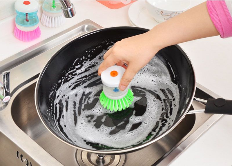 Cepillos de limpieza Automático hidráulico olla cepillo líquido taza de caldera cepillos de