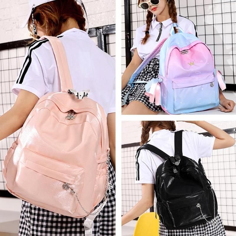 Nylon Backpack Fashion Women Causal Female Shoulder Bag For For Teenagers Girls