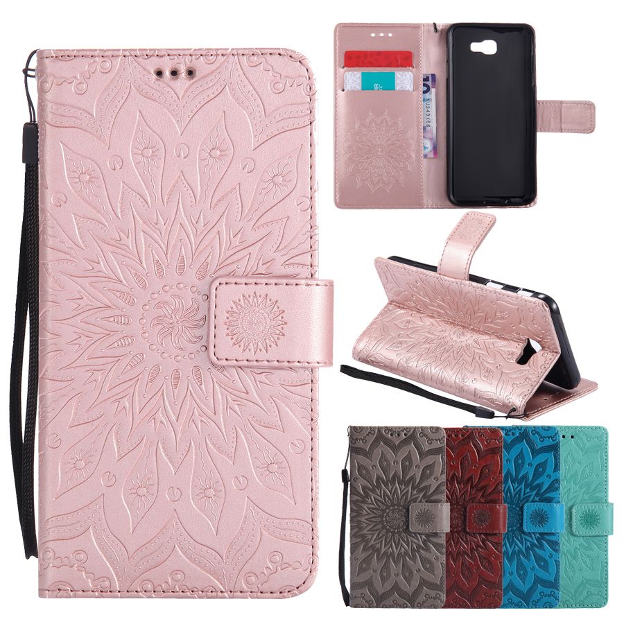 cuero para Samsung Galaxy J2 J5 J7 Prime / S7 S8 S9 Plus funda