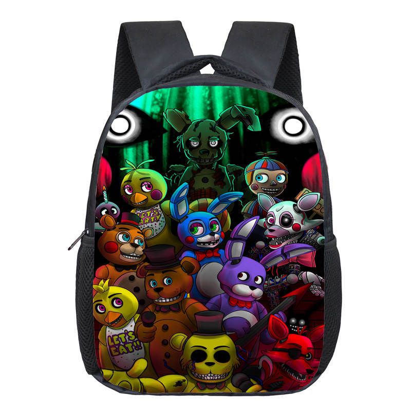 Dondonmin Five Nights at FreddyS Modelos de Pareja Mochila de Negocios Escolares para Mujeres y Hombres Popular Mochila de Viaje Moda Mochila para Deportes al Aire Libre