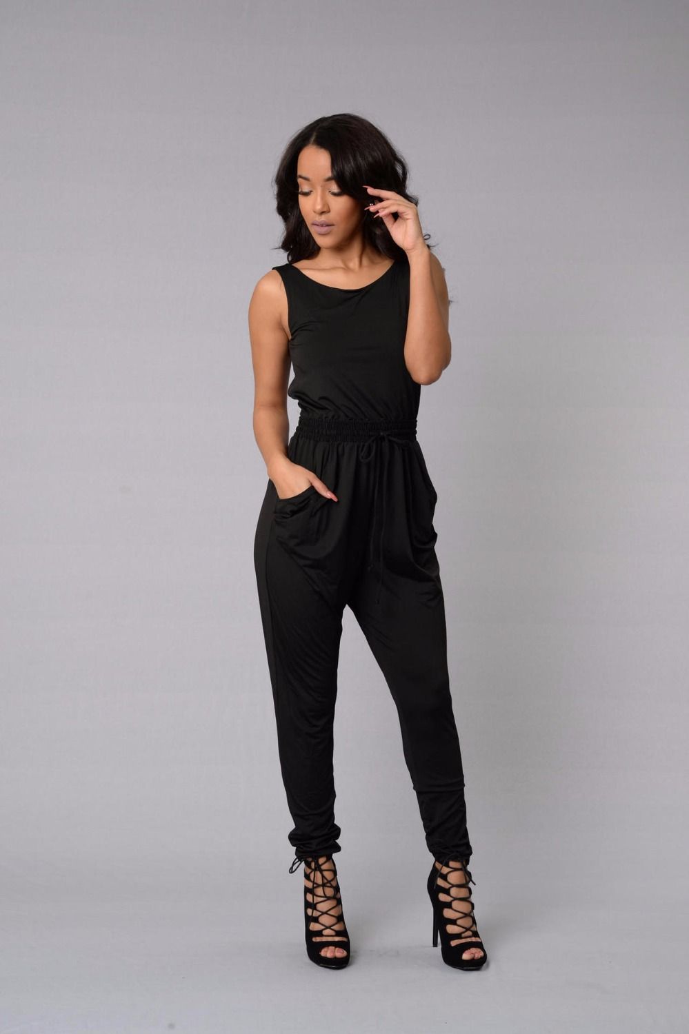 stretch jumpsuit ladies