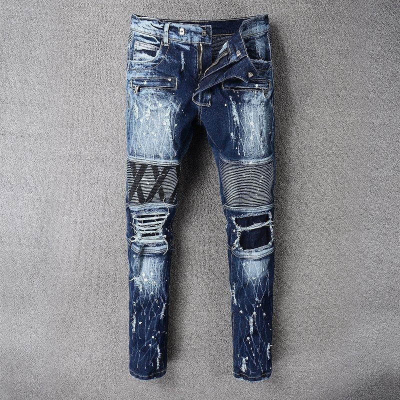 Balmain Jeans Top Quality Fashion Mens 