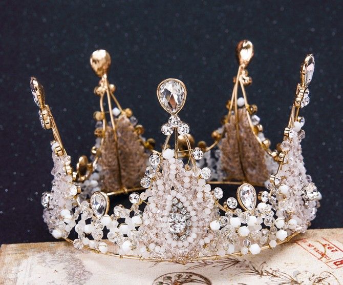 LUCOG Bijoux Mariage Nuptiale Diamante Cristal Bandeau Princesse Cheveux Peigne Diadème Bandes Couronne 