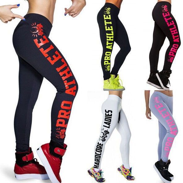 Compre Impresión De La Letra Leggings Deportivos Más El Tamaño De Alta  Elástico Adelgazante Bailar Pantalones Fitness Mujer Para Culturismo  Aeróbicos Leggings De Ejercicio A 15,19 € Del Alice_an | Es.Dhgate.Com