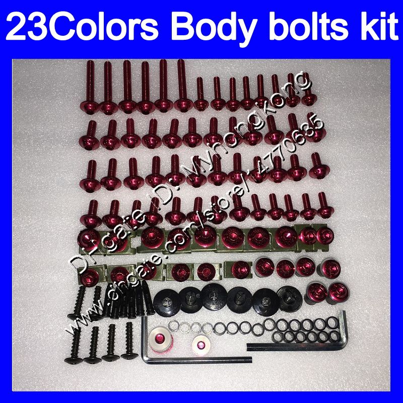 Motorcycle Complete Fairing Bolt Kit Body Screws For Kawasaki ZX-10R 2004-2005