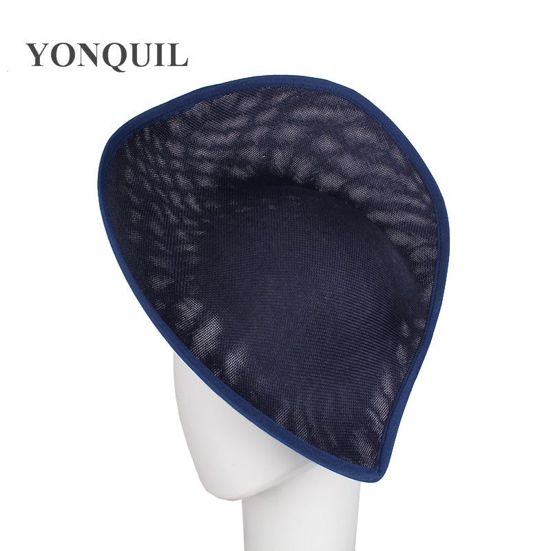 navy white wedding hat