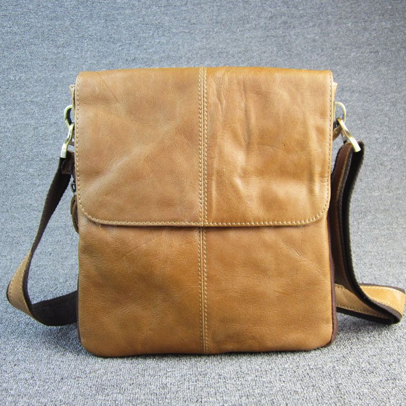 thin leather messenger bag