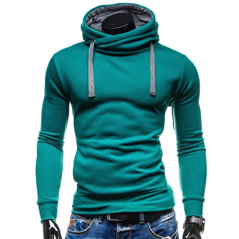 Compre Sudaderas Con Capucha Hombre Sudaderas Hombre Hip Hop Para Hombre  Color Sólido Jersey De Cuello Alto Sudadera Con Capucha Sudadera Con Capucha  Slim Fit Hombres Sudadera Con Capucha A 15,88 €