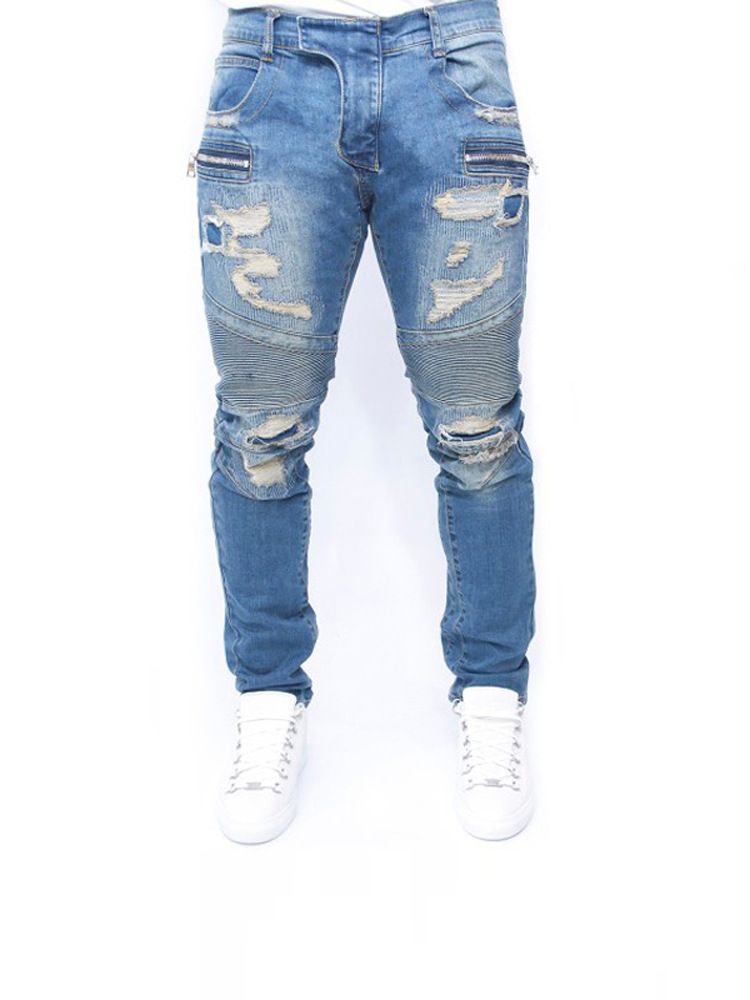 blue jean ripped pants