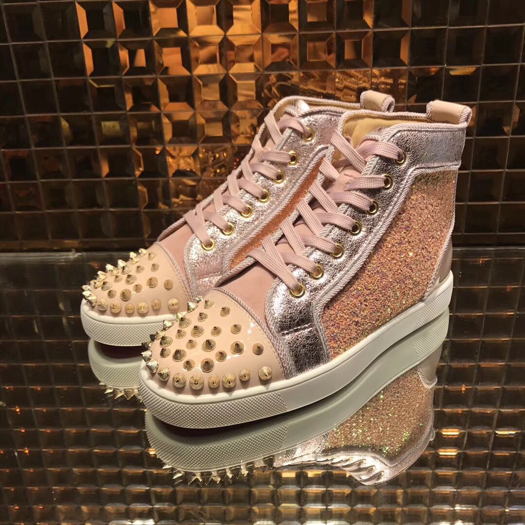 pink red bottoms sneakers