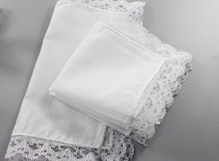 white lace handkerchief