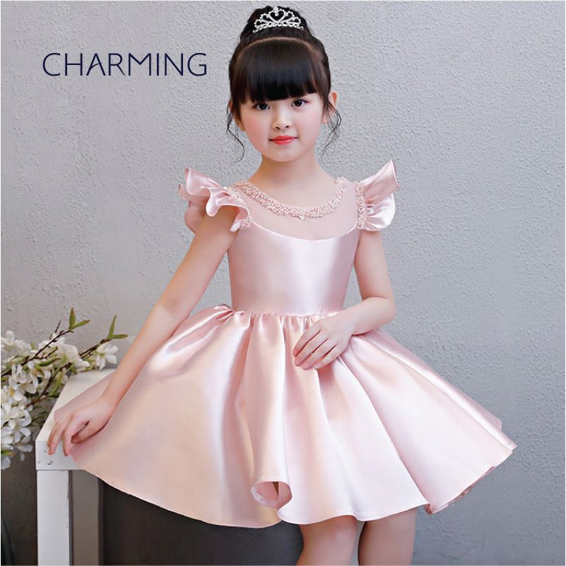 girls satin dress