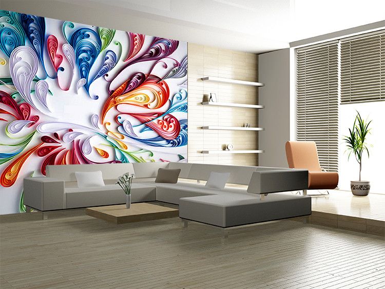 Custom 3D Mural Wallpaper For Wall Modern Art Creative Colorful Floral