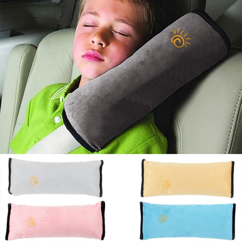Bebé Niños Ajustable Correa De Seguridad Almohada Hombro Proteccion Cinturones De Seguridad De Coches Reposacabezas Tener Un Buen Dormir En El Coche 