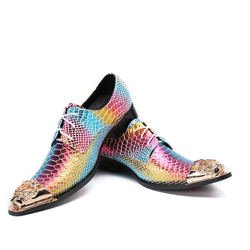 snakeskin dress shoes