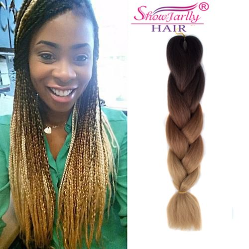 Ombre Synthetic Hair Braids ultra braiding hair synthetic super braid jumbo braid hair extension 2018 new style factory price Ombre Synthetic Hair Braids ultra braiding hair synthetic super braid jumbo braid hair extension 2018 new style factory price