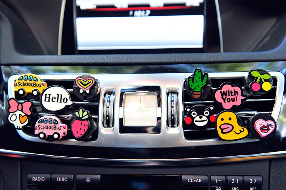 Car Ornaments Cute Air Conditioning Vents Perfume Clip Air Freshener Auto Interior Decoration Creative Fragrances Accessories Car Parts Interior Car