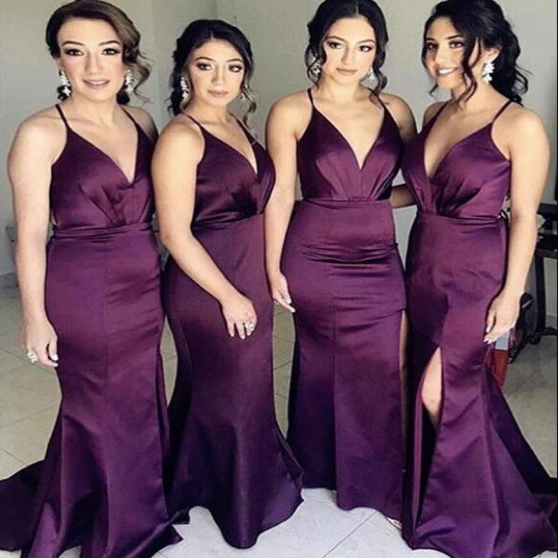 lavender and gold bridesmaid dresses