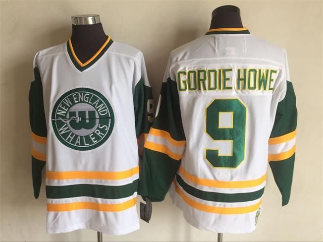Jersey #9 Gordie Howe Hockey Jerseys 