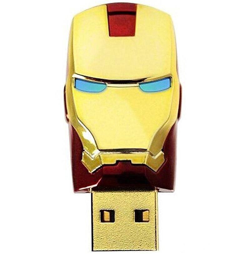 32GB Flash Drive For Iron Man Avengers USB 2.0 Memory Stick Metal Thumb Storage