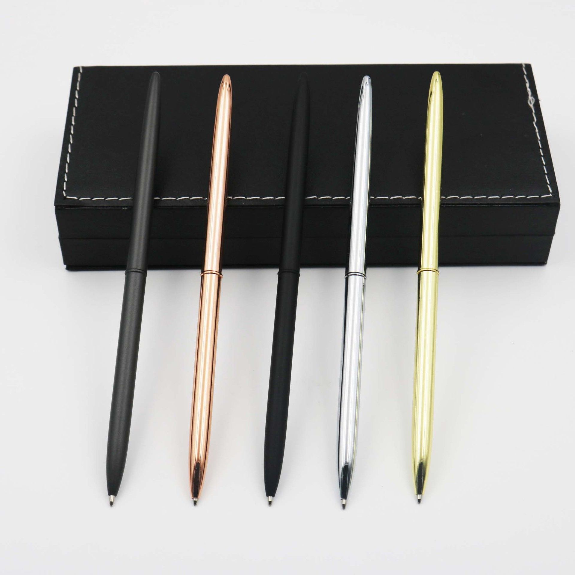 Metal Ballpoint Pen Slim Ball Pen For Business Writing School Office B0M7 