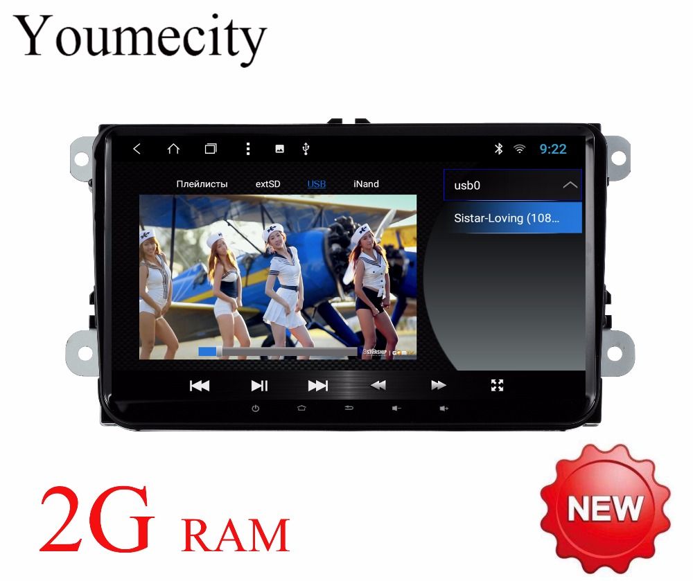2g Ram 9 Vw Android 8 1 Car Dvd Player Volkswagen Golf 5 Golf 6