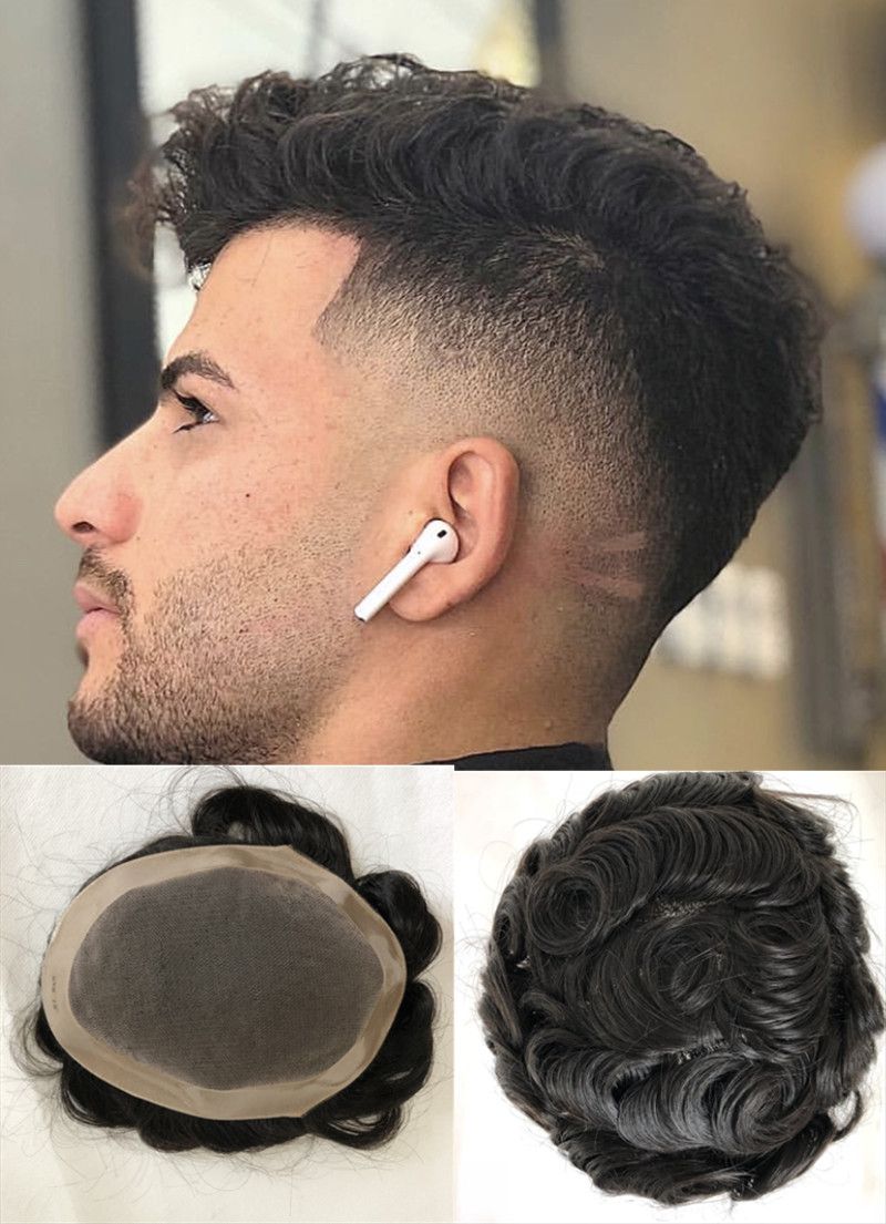 perruque naturelle pour homme