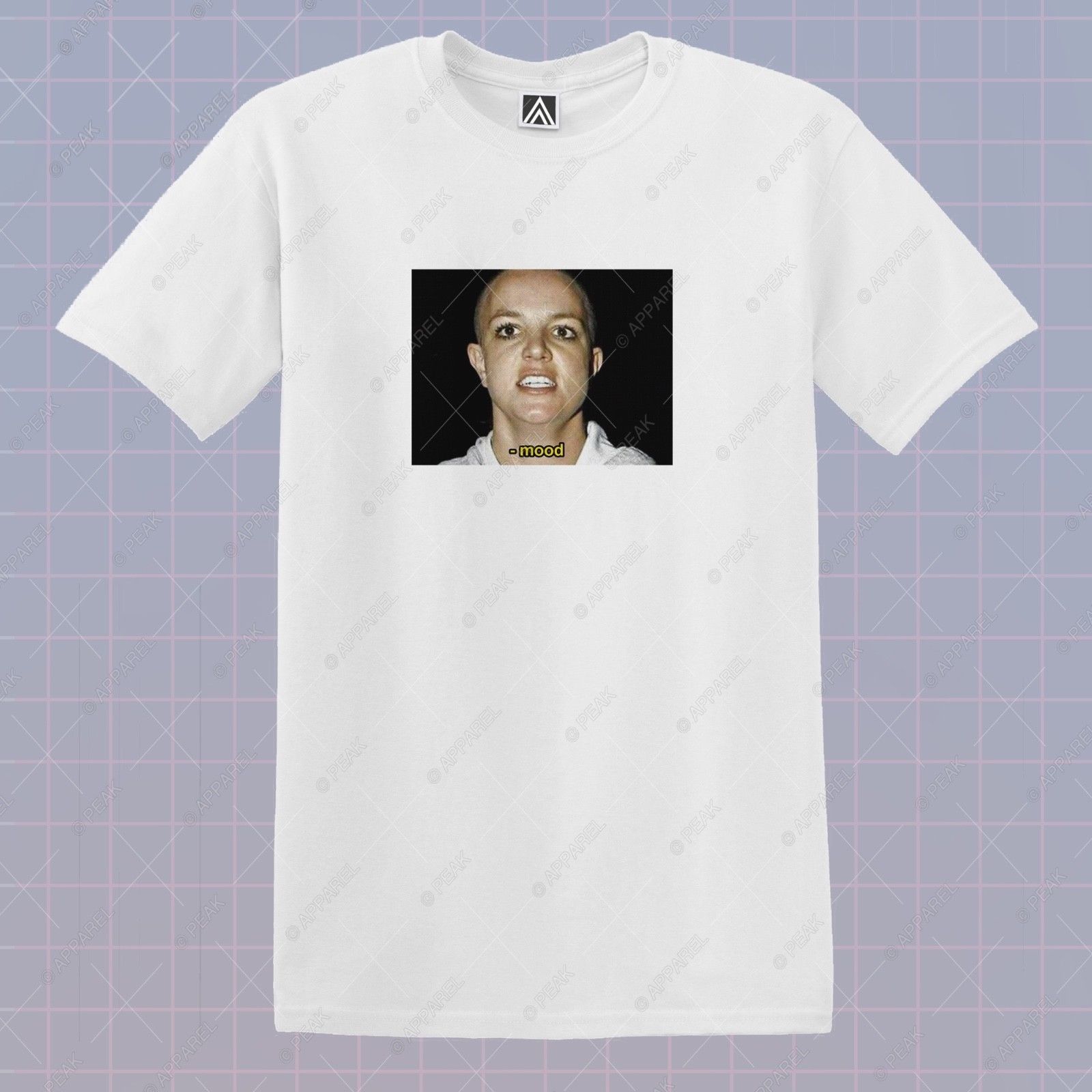 Britney Mood T-shirt Bitch 2007 Meme Tee Toxic Baby One Time Hit Music LOL Top