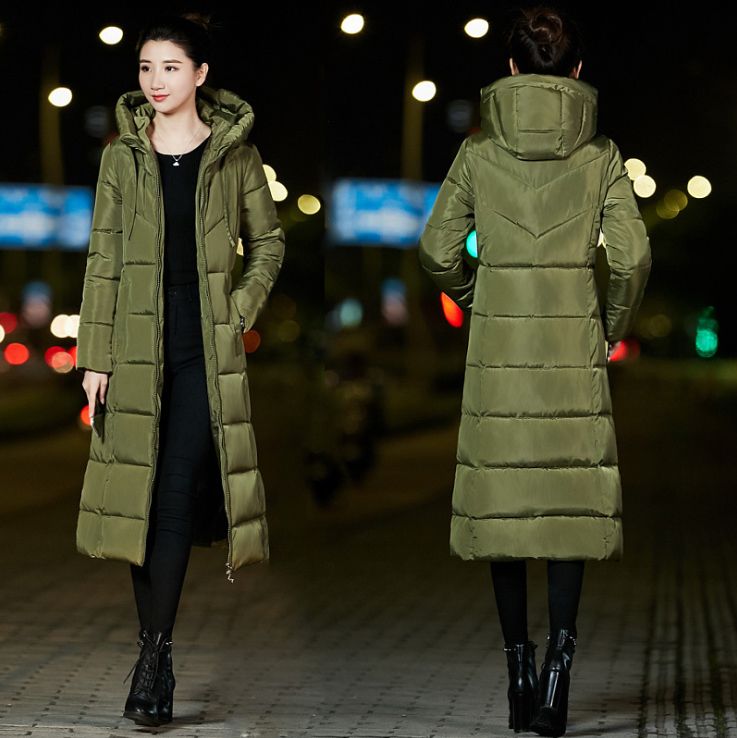 2020 Vintage Plus Size Maxi Parka Coat 90s Long Warm Loose Coat