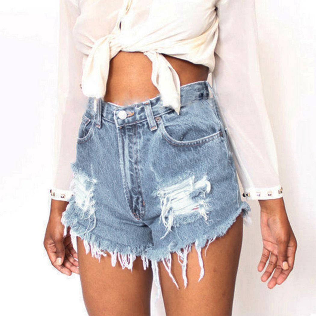 trendy jean shorts